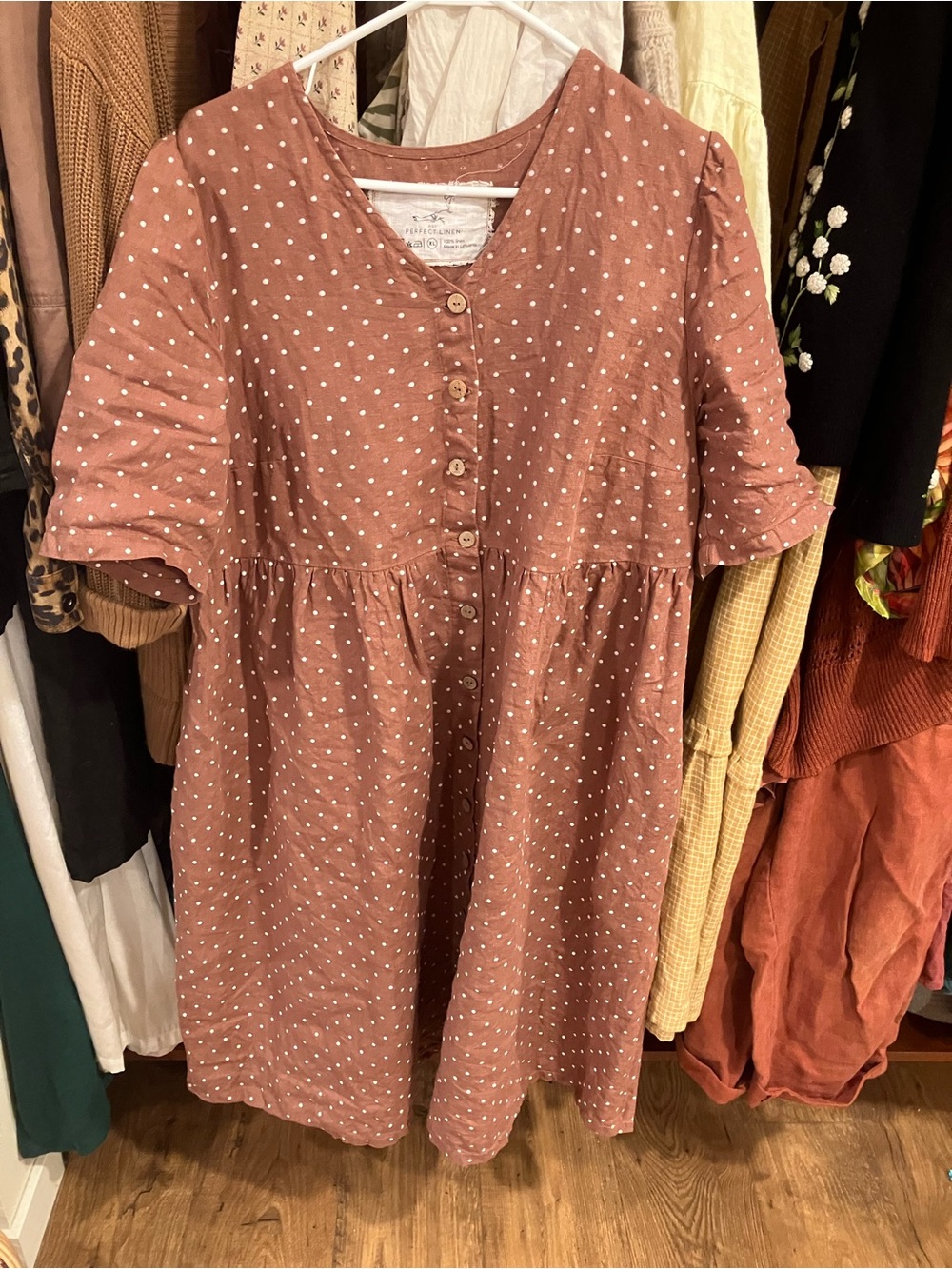Not perfect linen oversized Rhonda dress